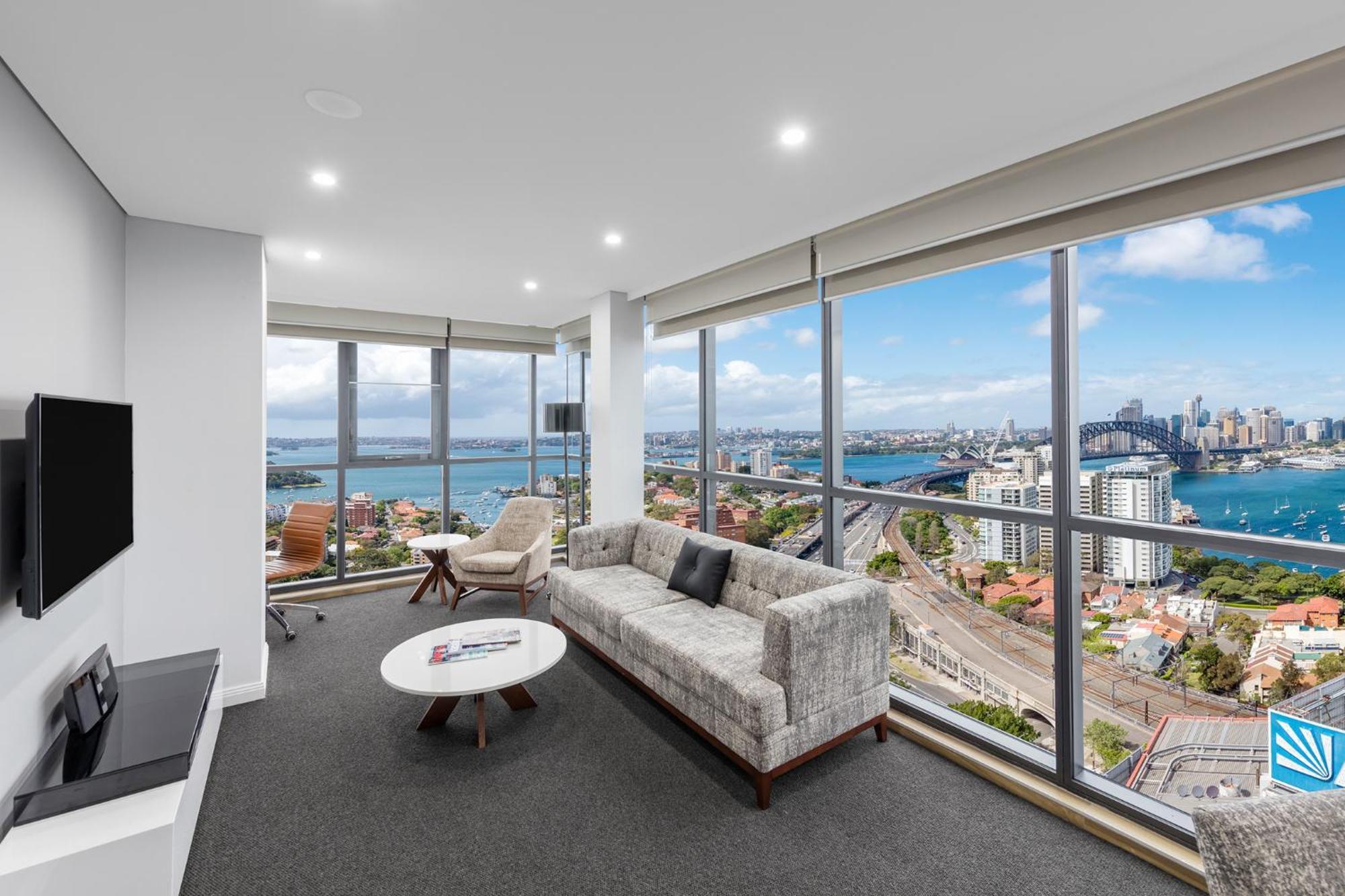 Meriton Suites North Sydney Exterior photo The interior of a typical apartment